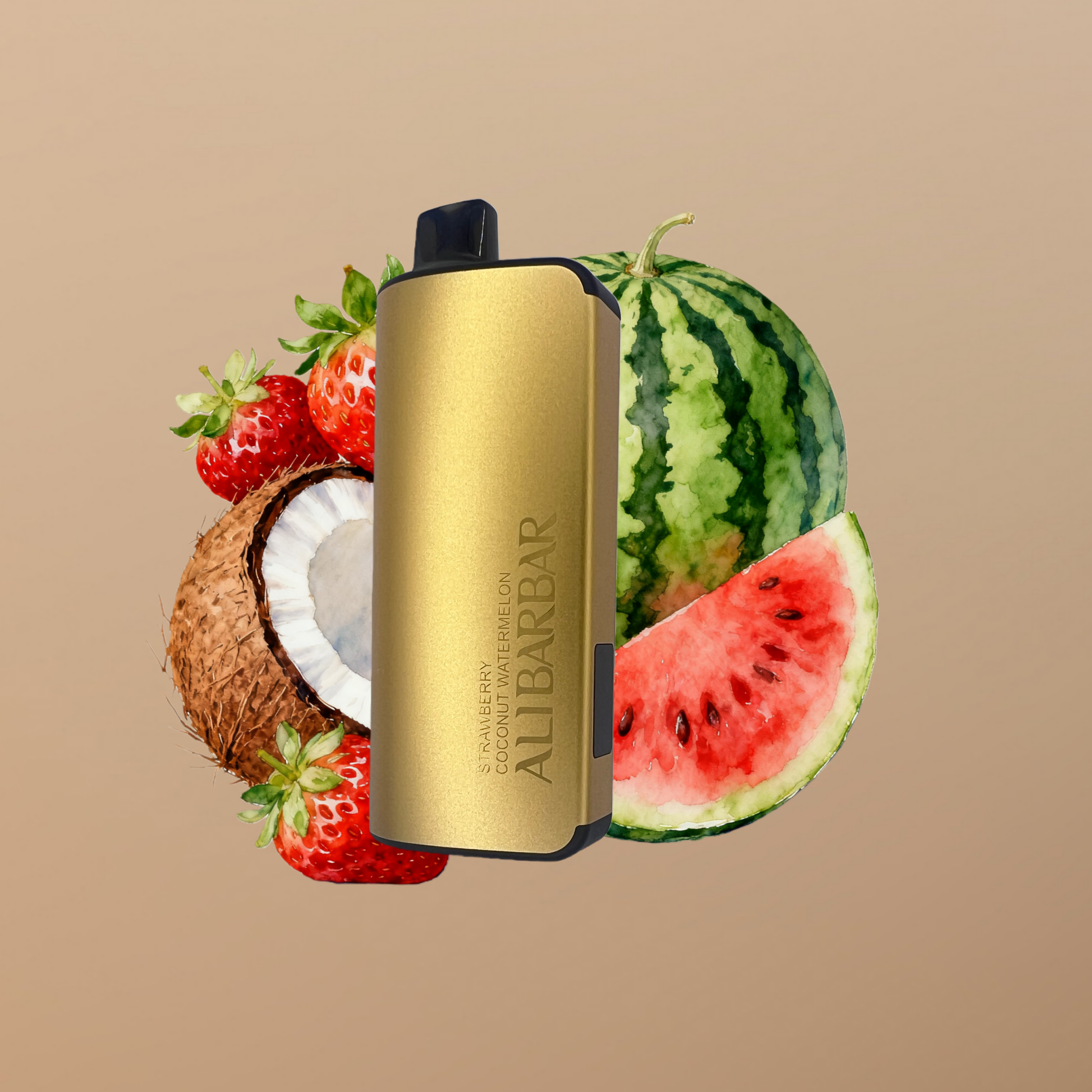 ALIBARBAR 9000 Strawberry Coconut Watermelon Flavor